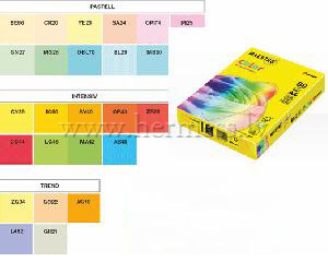 Biroja paprs, krsains, A4, 80 g/m, dzeltens